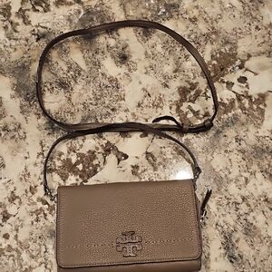 Tory Burch Taupe Crossbody Bag
